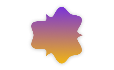 Illustration d'une forme abstraite jaune et violette.